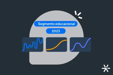 Vários gráficos representando os dados do mercado educacional brasileiro