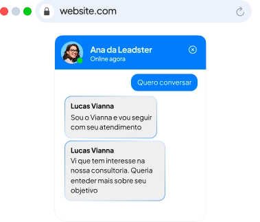 Atendimento acontece no chat