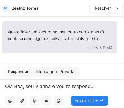 Plataforma completa de atendimento